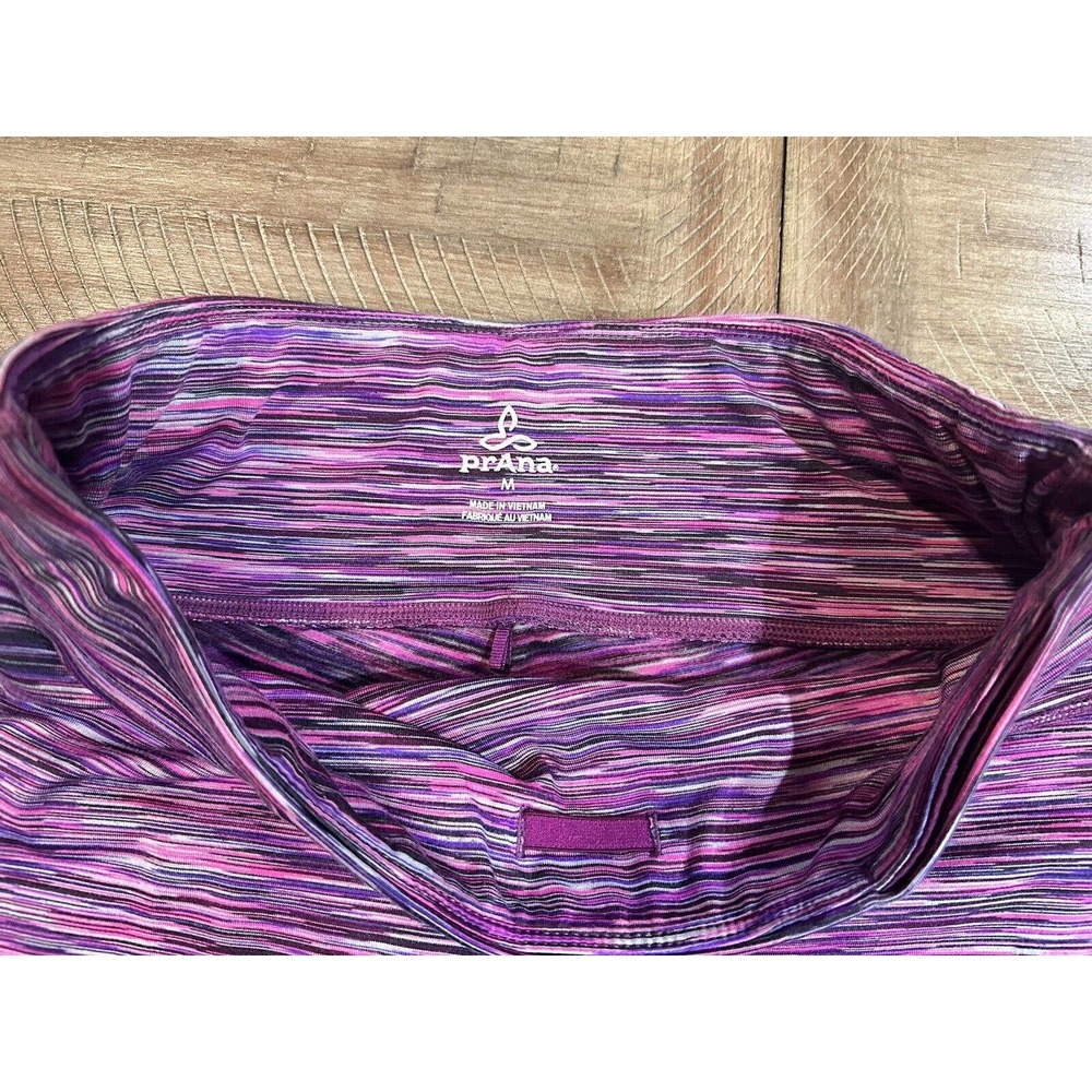Prana Caraway Grapevine Space Dye Leggings Striped Yoga Pink Womens Size M - Picture 4 of 14